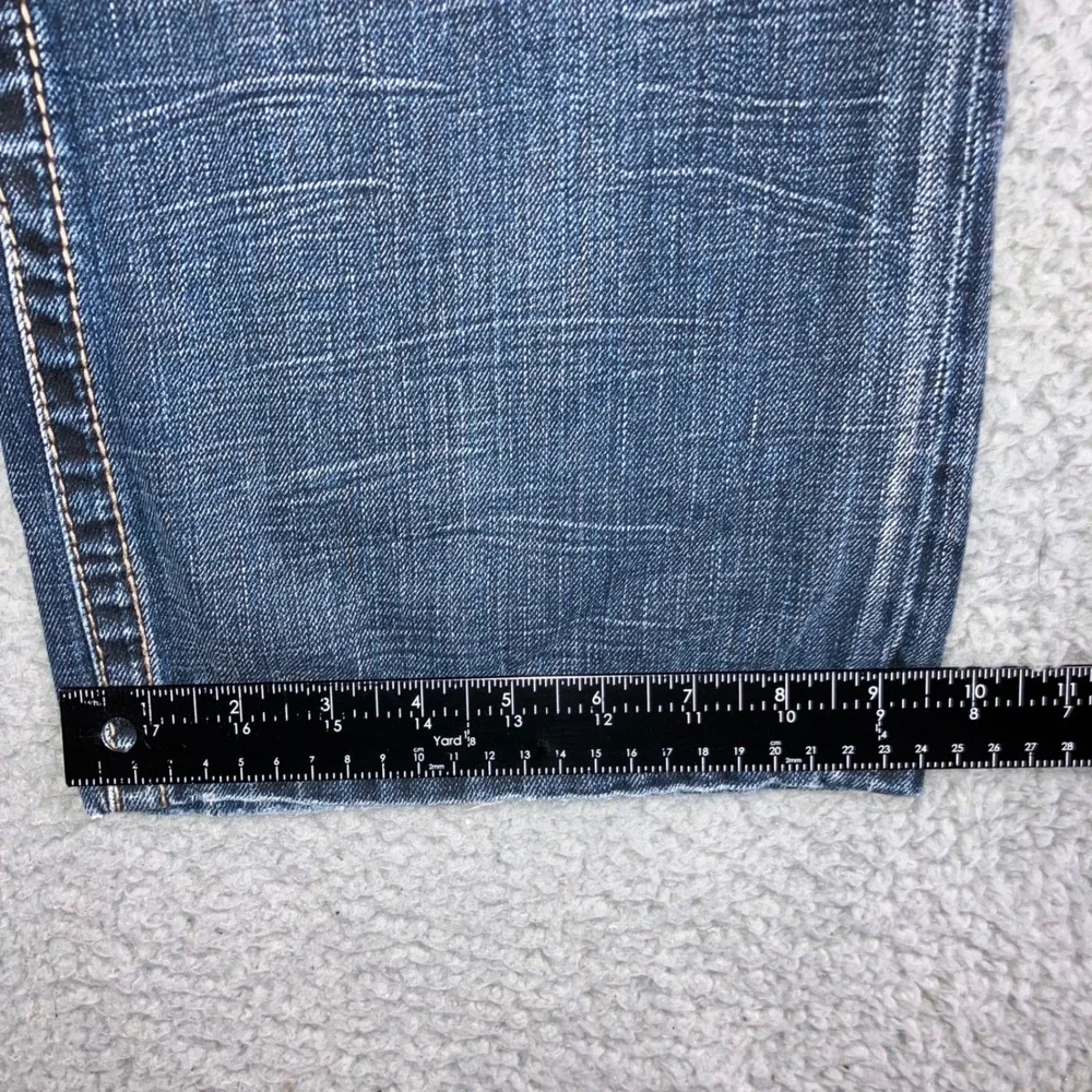 Express Jeans Blake Men 36x32 Loose Boot Leg‎ Embroidered Y2K Thick Stitch 36x29